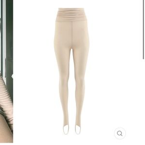 Laina Rauma Dance Class Superfine Jersey Stirrup Legging in Latte Medium